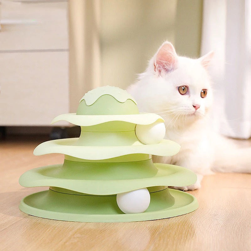 3-Layer Cat Turntable Toy