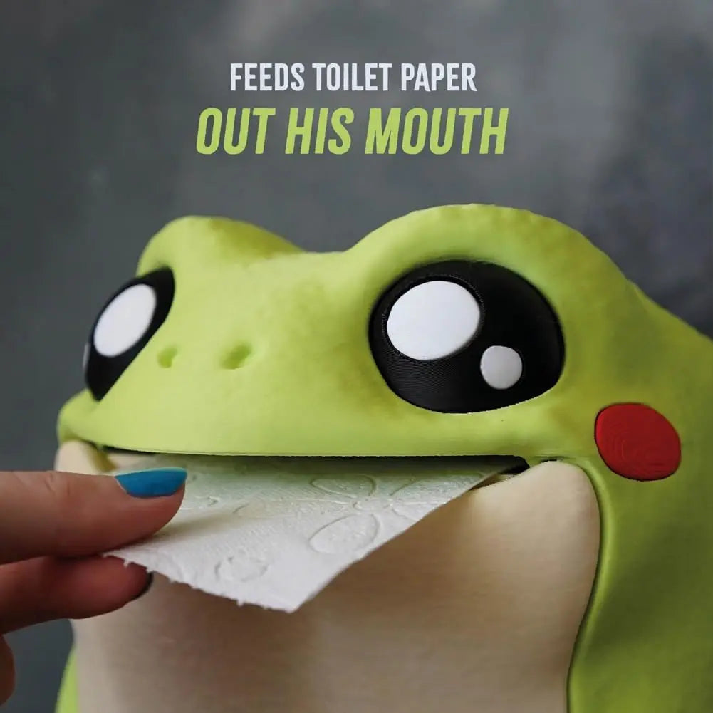 Opening Frog Toilet Paper Holder