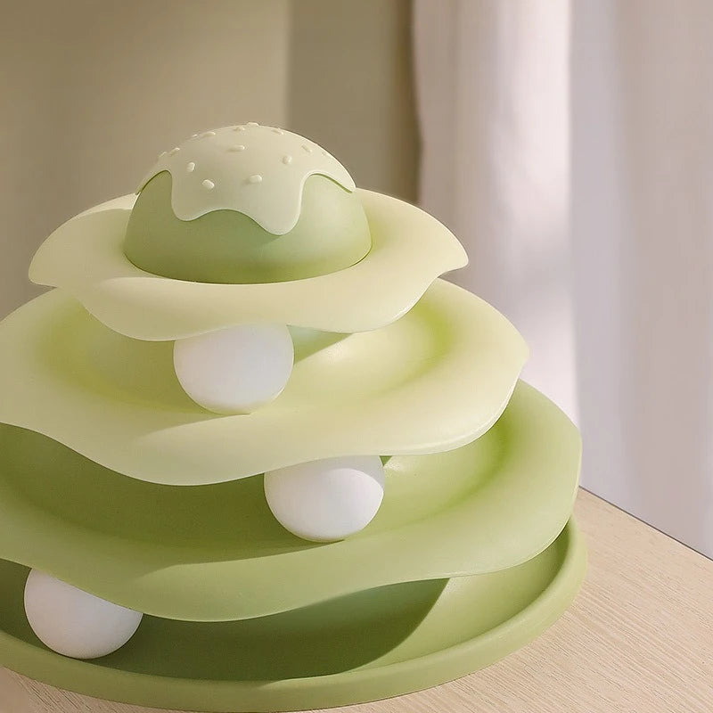 3-Layer Cat Turntable Toy