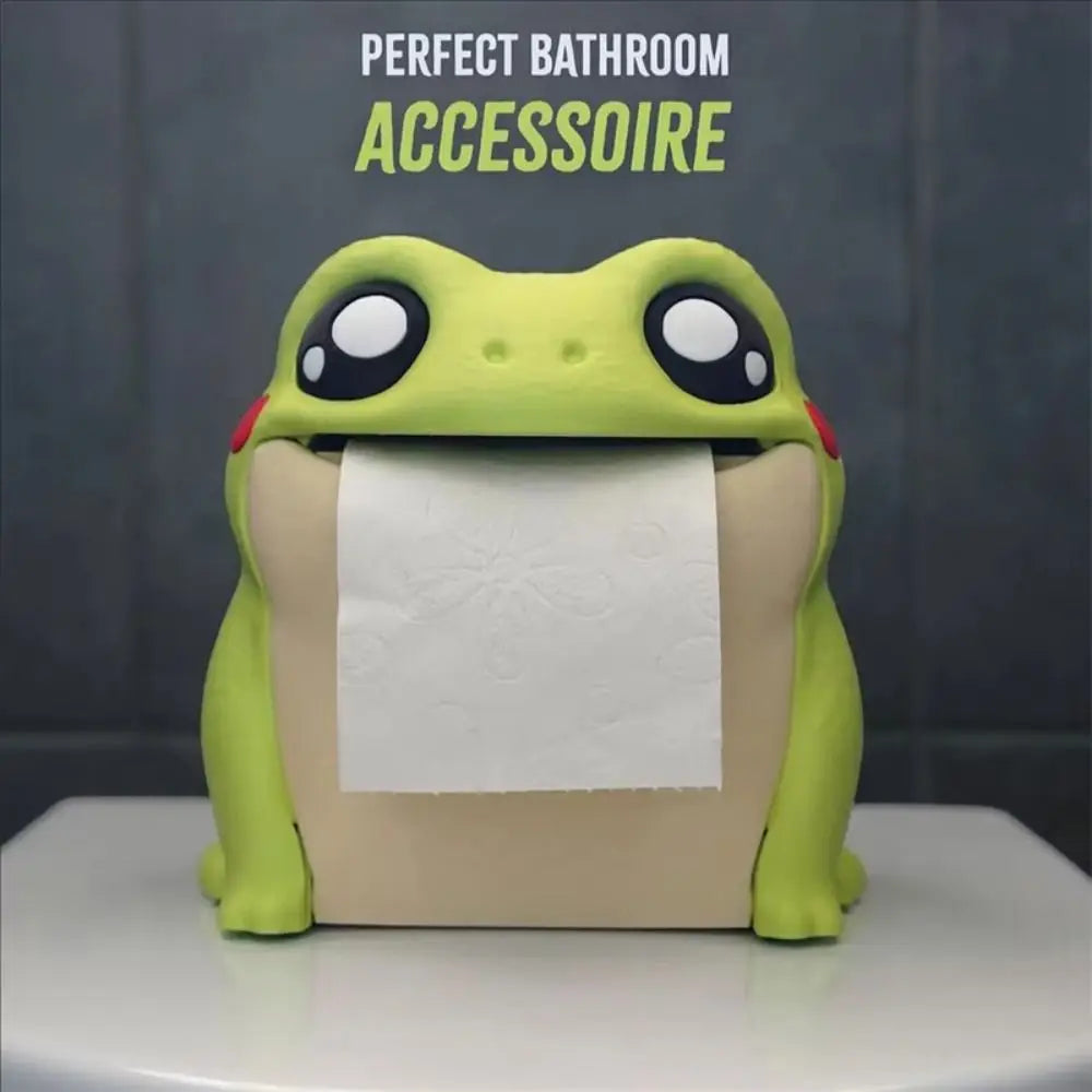 Opening Frog Toilet Paper Holder